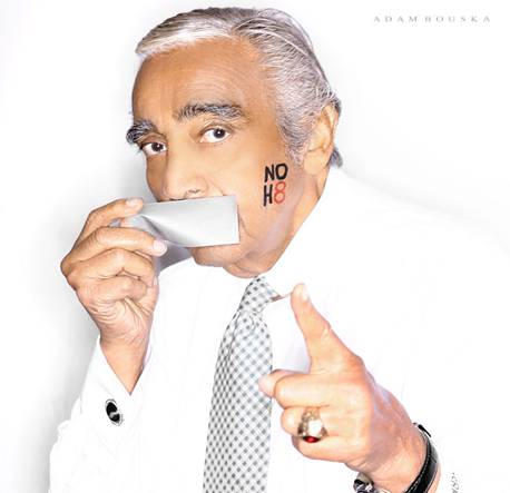 Rangel Joins NOH8 Campaign, Stands Up For Equal Rights