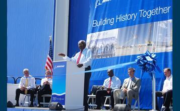 Boeing Ribbon Cutting June 11, 2011