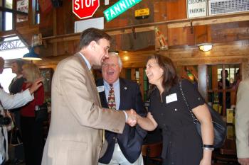 Congressman Olson at the reopening of Seabrook's local favorite, Tookies burger spot