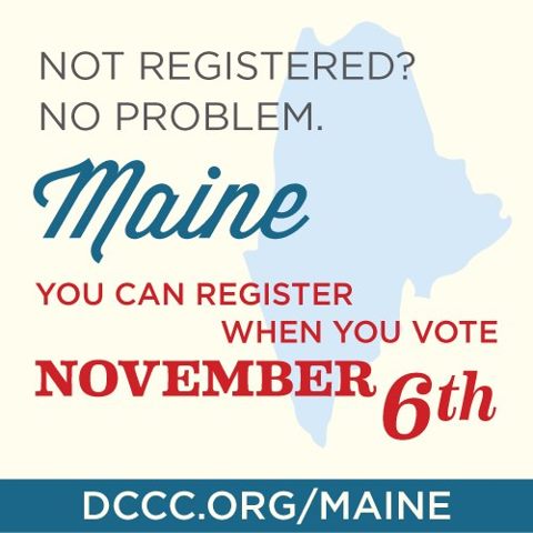 Photo: Not registered yet? No problem. You can register when you vote on November 6th. Just make sure to bring the right proof of residency. For more details, on what to bring and where to go, visit http://GottaVote.org.