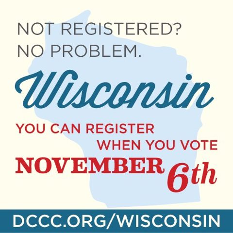 Photo: Not registered yet? No problem. You can register when you vote on November 6th. Just make sure to bring the right proof of residency. For more details, on what to bring and where to go visit http://GottaVote.com.