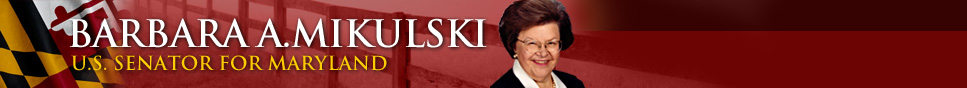 Barbara A. Mikulski - U.S. Senator for Maryland