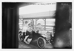 Dick Gambrill (at wheel), Dorothy Rives  (LOC)