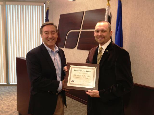 Photo: I was honored to receive the American Farm Bureau Federation's 'Friend of Farm Bureau' Award. Agriculture is the one shining light in our economy, and that is why I continue working every single day to protect North Dakota’s agriculture interests.