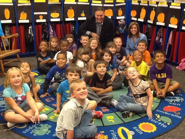 Photo: Congresswoman Jenkins and I had a fun time visiting with the preschoolers at Windsor Place -- age to age concept -- preschoolers on the same campus as senior citizens.