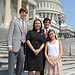 Standing with a group of my summer interns outside the Capitol