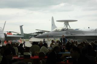 Photo: Sponsors and exhibitors at lunch.