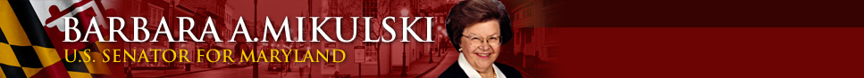 Barbara A. Mikulski - U.S. Senator for Maryland