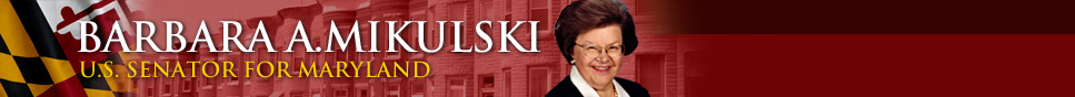 Barbara A. Mikulski - U.S. Senator for Maryland