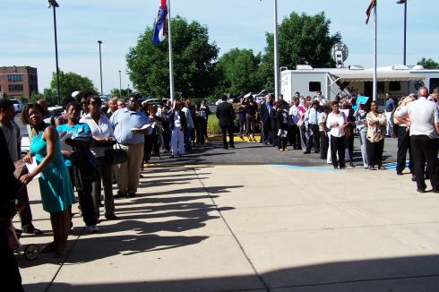 Thousands line up for Career Fair 2012