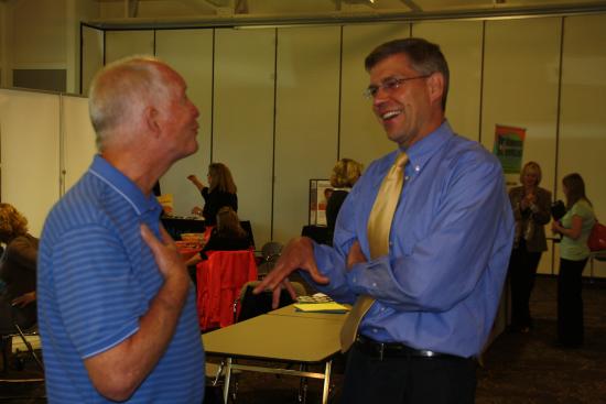 Rep. Paulsen talks with employers and potential employees during his third annual jobs fair