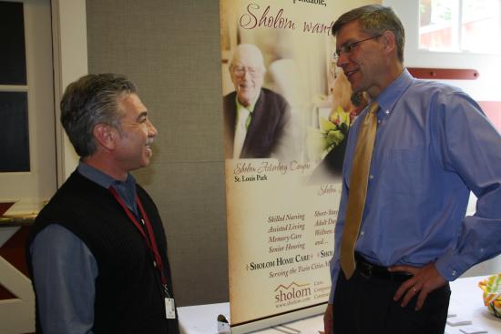 Rep. Paulsen talks with employers and potential employees during his third annual jobs fair