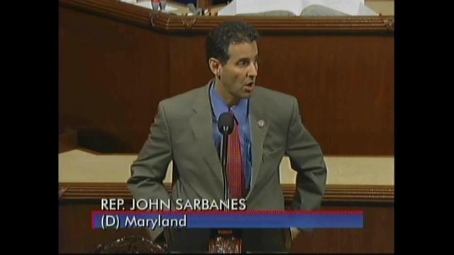 Sarbanes Calls Appropriations Bill Assault on the Environment