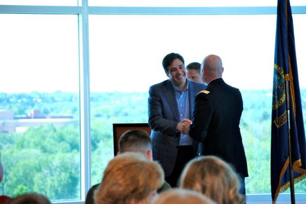 Congressman Labrador Attends an ROTC Commissioning Ceremony