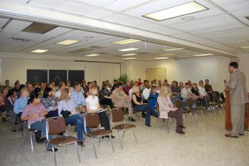 Congressman Olson speaks with Celanese Corporation employees in Clear Lake