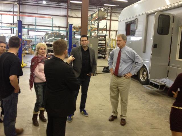 Photo: Congressman Owens continued his tour of small businesses with a visit to GSM by Nomad. GSM is a growing business restoring and repairing Airstream travel trailers in Plattsburgh.