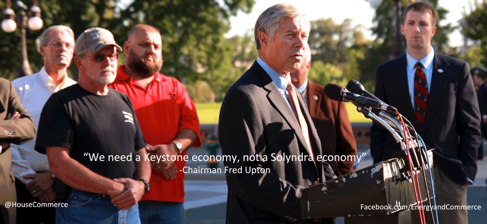 Photo: We need a Keystone economy, not a Solyndra economy.