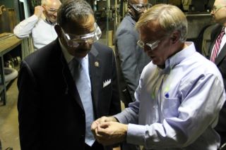 Photo: This afternoon, I had the opportunity to take a tour of Graphic Packaging International's paper mill facility in Macon and speak with those who work at the plant. Thank you, GPI, for your industry's important job creation right here in middle Georgia!