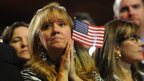 Republican supporters at Mitt Romney convention in Boston