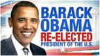 US election graphic of Barack Obama