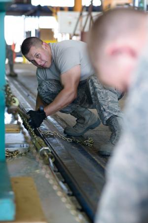 Hurricane Sandy relief equipment loaded at Travis AFB