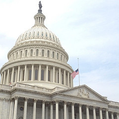 Flag at half-staff at the Capitol as mark of respect for victims in Oak Creek, Wisconsin.