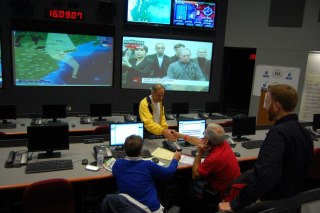 Photo: I stopped by the Delaware Emergency Management Agency to get a briefing on Hurricane Sandy and to thank the hard working men and women who will monitor the storm for Delaware.