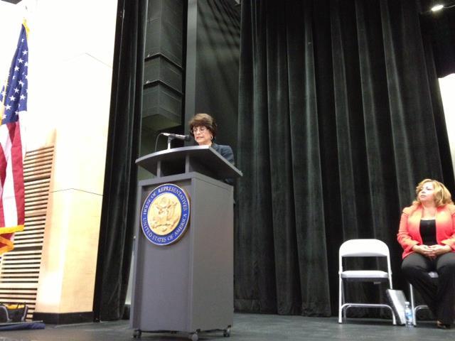 Photo: Speaking at the workshop on deferred action for childhood arrivals.