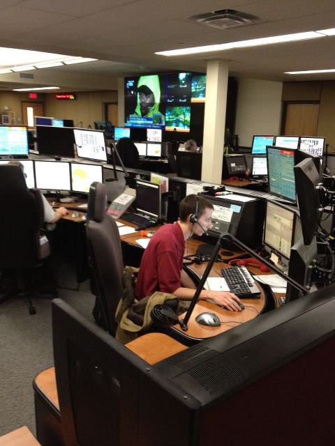 Photo: It's been a busy night in our 911 Emergency Dispatch Center. On a typical day, we handle about 2,100 calls. Between 4 p.m. and 7 p.m. Monday, we fielded 4,017 calls -- 1,053 of them between 8 p.m. and 9 p.m. during the height of Sandy.