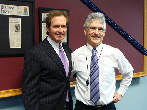 October 31, 2011 - Congressman Higgins with Applied Sciences Group President Paul Buckley
