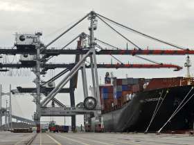 The TraPac terminal at JaxPort  The Times-Union