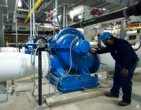 AOC employee at the Capitol Power Plant