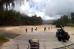 Wide Shot of LCAC Deploying Forces and Equipment to Beach