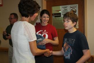 Photo: Meeting with kids at the Children's Care Hospital & School.