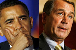 President  Obama and House Speaker John Boehner