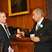 Congressman Conyers Speaks with Gov. Howard Dean Before a Healthcare Meeting