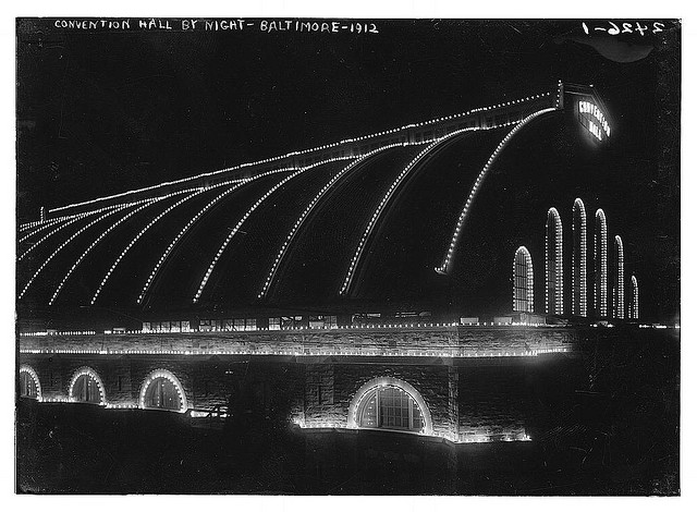 Convention Hall by night - Baltimore, 1912 (LOC)