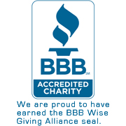 BBB Wise Giving Alliance seal stating BBB Accredited Charity. United Spinal Association statement reads- We are proud to have earned the BBB Wise Giving Alliance seal. Image is linked to Better Business Bureau website.