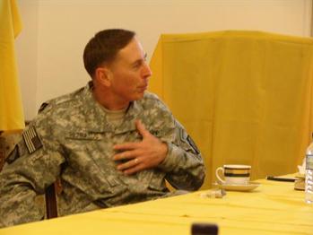 During a meeting with members of Congress in Iraq, including Congressman Murphy, General Petraeus discusses the involvement of Iraqi troops.