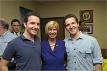 Student interns Cody and Clay