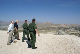 Photo: Chairman Aderholt and Ranking Member Price on a ground tour of the Texas/New Mexico and Mexico border