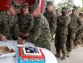 Marines supporting Hurricane Sandy relief celebrate Corps' 237th birthday