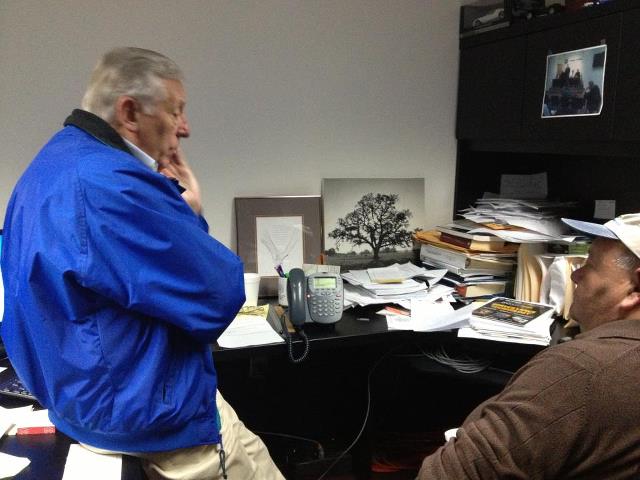 Photo: Today, I visited the Calvert County Emergency Command Center as we continue to monitor Hurricane Sandy. During the visit, I got on a conference call with Governor O'Malley and local officials to discuss the storm and offer any federal assistance needed.