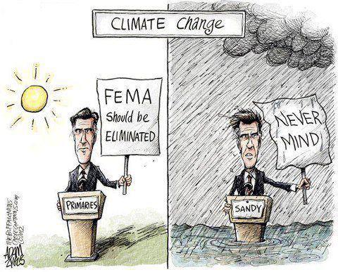 Photo: Looks like Mitt climate changed his mind.