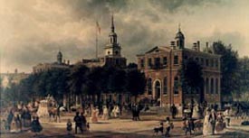 Painting of Congress Hall in Philadelphia