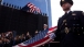 An Honor Guard Displays A Flag