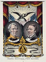 Grand, National Whig Banner. Press Onward.