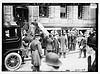 Crowd in front of White Star offices (LOC) by The Library of Congress