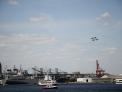 US Navy Blue Angels enter Baltimore Harbor