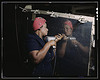 Operating a hand drill at Vultee-Nashville, woman is working on a "Vengeance" dive bomber, Tennessee (LOC) by The Library of Congress